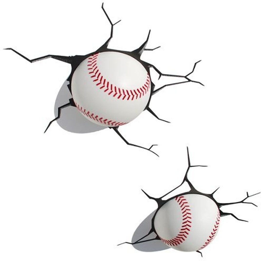 3D Light FX - Sport Series Baseball - 3D立体造型灯 棒球 - 灯具/灯饰 - 塑料 白色