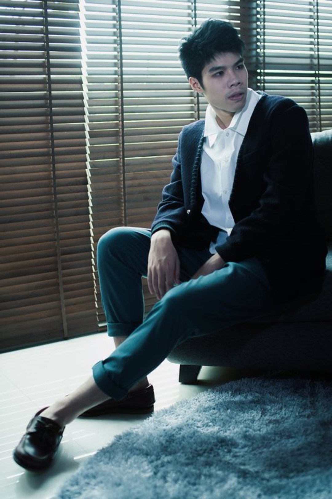 Bradley 开襟外套 - 男装外套 - 其他材质 蓝色