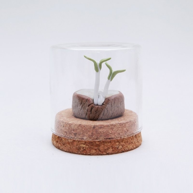 原创趣味纯手工可爱摆件玻璃瓶里的陶瓷植物大树苗景德镇制 - 摆饰 - 其他材质 