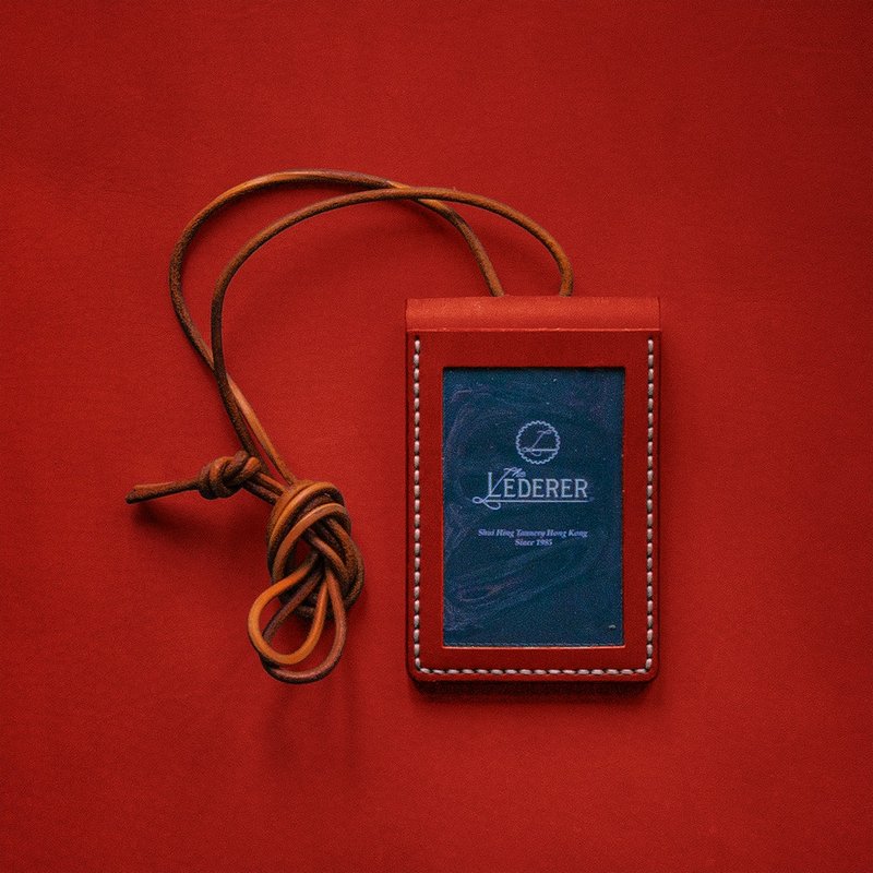 双层4卡证件套。手缝皮革材料包。BSP021 - 皮件 - 真皮 红色