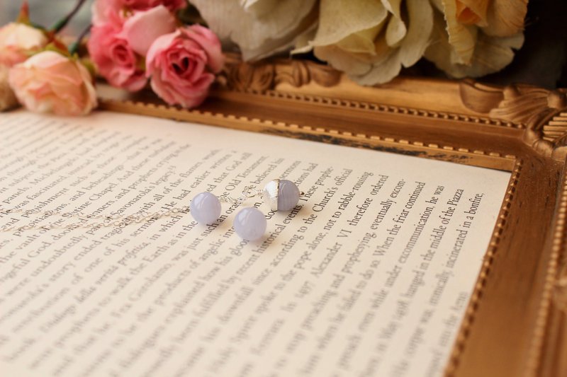 Journal 结果 (紫铃) / 冰种粉蓝玉随、纯银 项链 - 项链 - 宝石 紫色