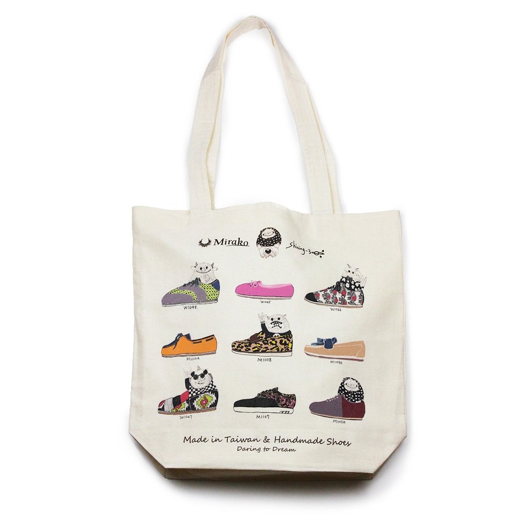 Mirako X Shining-3 Tote Bag / Daring to Dream | Color - 手提包/手提袋 - 棉 多色