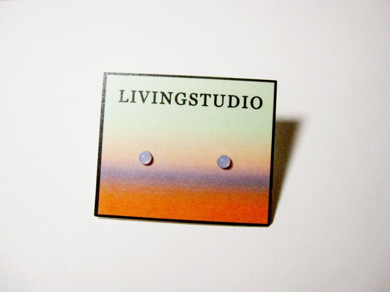 小冰滴 梦幻紫芋(2款) _ 小耳环 可改夹 - 耳环/耳夹 - 塑料 紫色