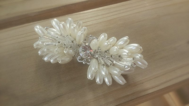 小时代珍珠蝴蝶结发饰/发夹 - 发饰 - 其他材质 白色