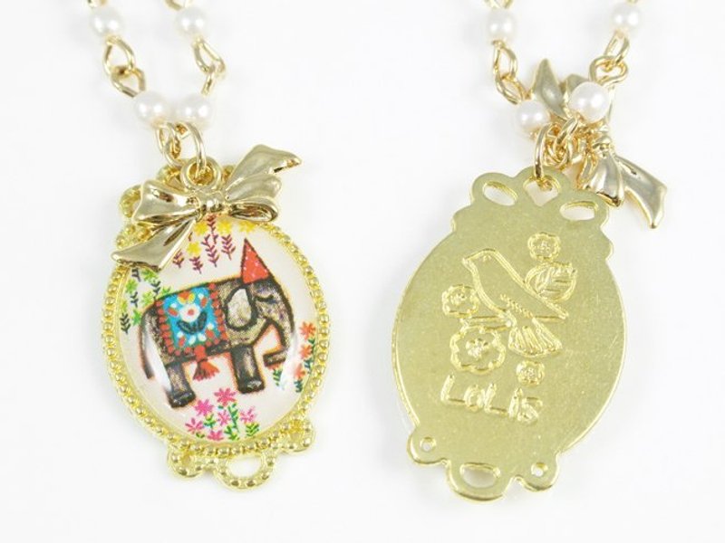 LoLis 复古童玩大象珍珠项炼 - 项链 - 其他金属 