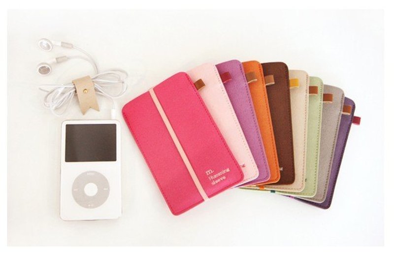 Antenna Shop 可爱糖果色保护套/麂皮手机袋 - 手机壳/手机套 - 真皮 多色