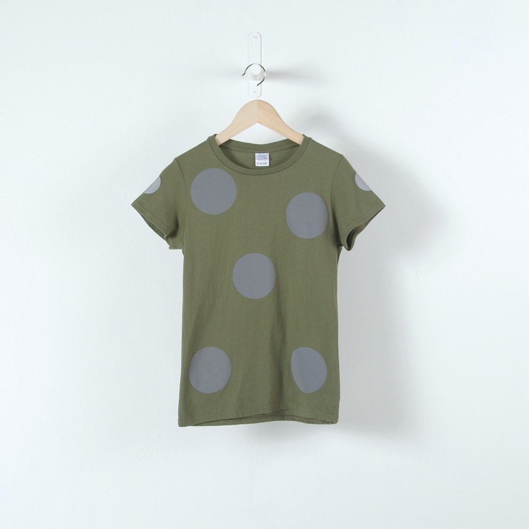 灰点绿T恤  T-Shirt - imakokoni - 女装 T 恤 - 棉 蓝色