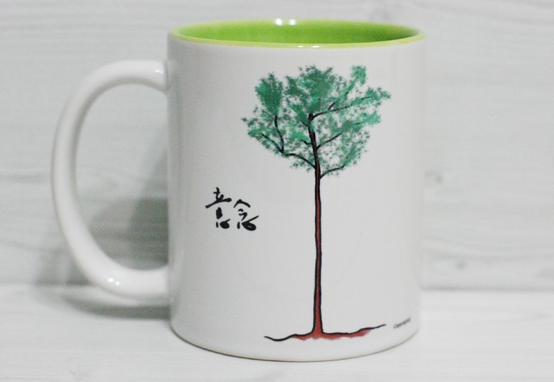 [马克杯]意念 (定制) - 咖啡杯/马克杯 - 瓷 白色
