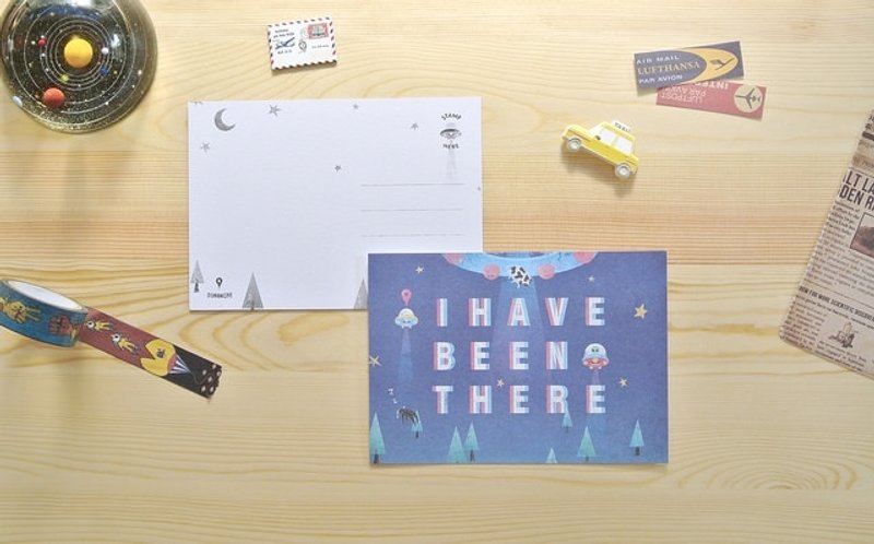 迪梦奇 I Have Been There 打卡票根明信片 - 飞碟 - 卡片/明信片 - 纸 多色