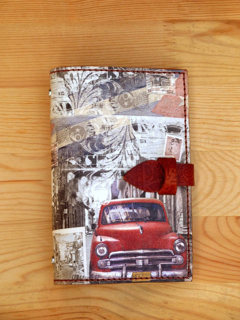 英国红 真皮活页夹可拆万用手册/笔记本/手帐 - 笔记本/手帐 - 真皮 