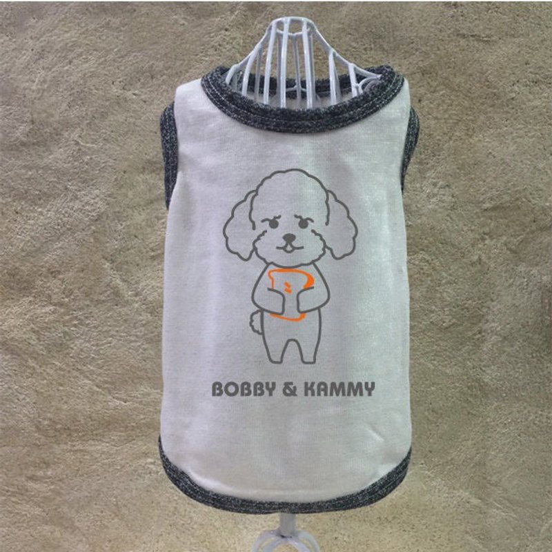 贵宾专属反光衣 定制化毛孩姓名 夜间散步安全 手工制宠物服 - 衣/帽 - 棉．麻 多色