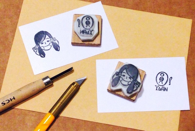 专属订单 - 3*3 小印章 实木木头-(不接受校稿) - 其他 - 橡胶 金色