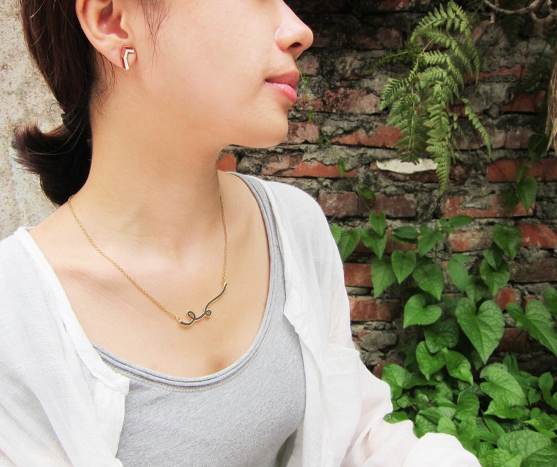 心情曲线 手作项链 - 项链 - 珐琅 