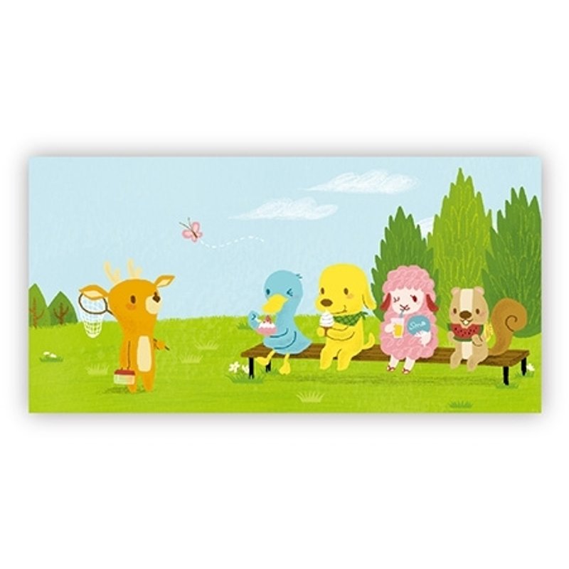 [Poca] 插画明信片：夏天该作的事（编号40） - 卡片/明信片 - 纸 多色