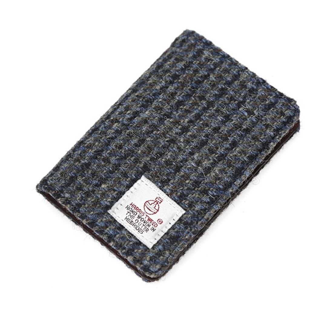 HARRIS TWEED CARD WALLET - GREY - 皮夹/钱包 - 羊毛 灰色
