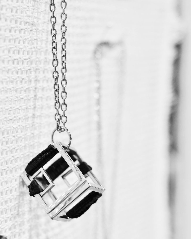 WHOSTHAT x John Fung "Life in cube"金属中长项链 - 项链 - 其他金属 黑色