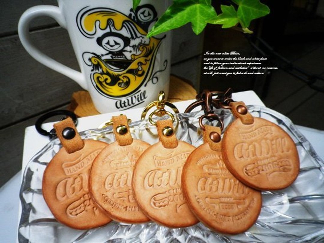 atwill 。 COOKIE  经典牛革饼干钥匙圈/特价款 - 吊饰 - 真皮 