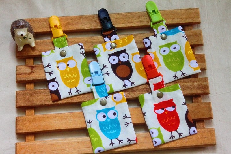 大眼猫头鹰平安符袋 平安符袋 香火袋 弥月礼 平平安安(福袋) - 平安符/符袋 - 棉．麻 