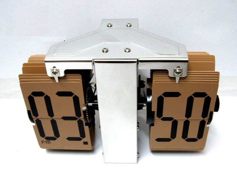 Big Table/Wall Flip Clock 座枱/挂墙大翻页钟 - 时钟/闹钟 - 其他金属 咖啡色