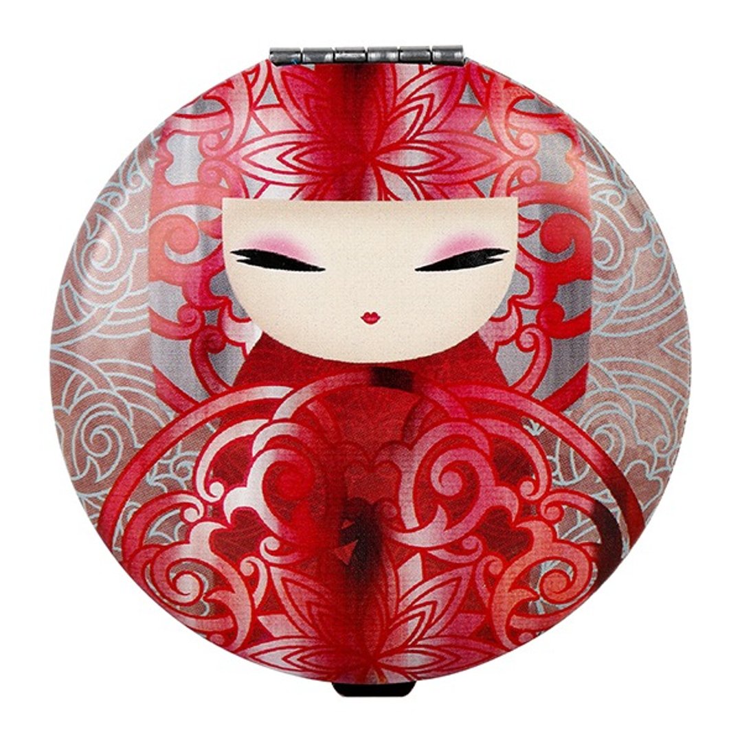 kimmidoll 和福娃娃随身镜 Yoka - 彩妆刷具/镜子/梳子 - 其他金属 红色
