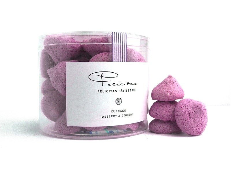 Felicitas Pâtissérie覆盆子马林糖Meringue Raspberry减糖配方 - 零食/点心 - 新鲜食材 粉红色