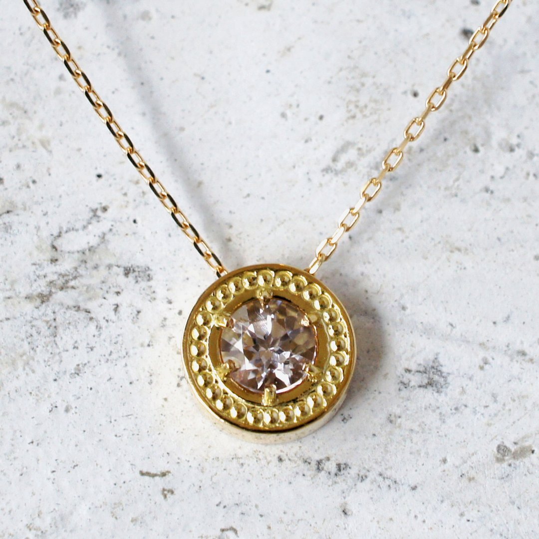 Mill Circle Necklace / K18 - 项链 - 其他金属 金色