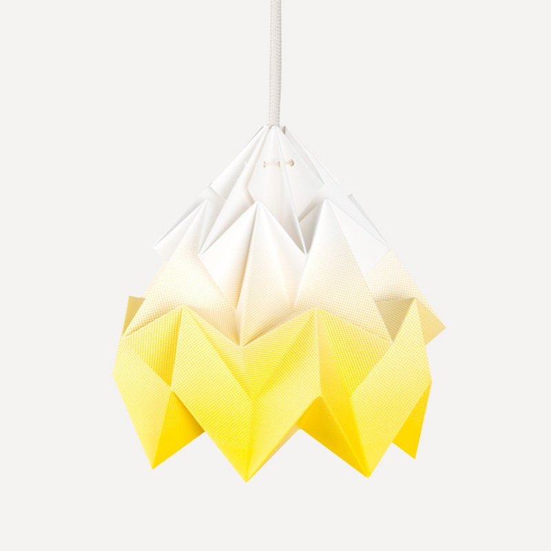 Studio Snoepuppe 摺纸吊灯・渐黄 - 灯具/灯饰 - 纸 