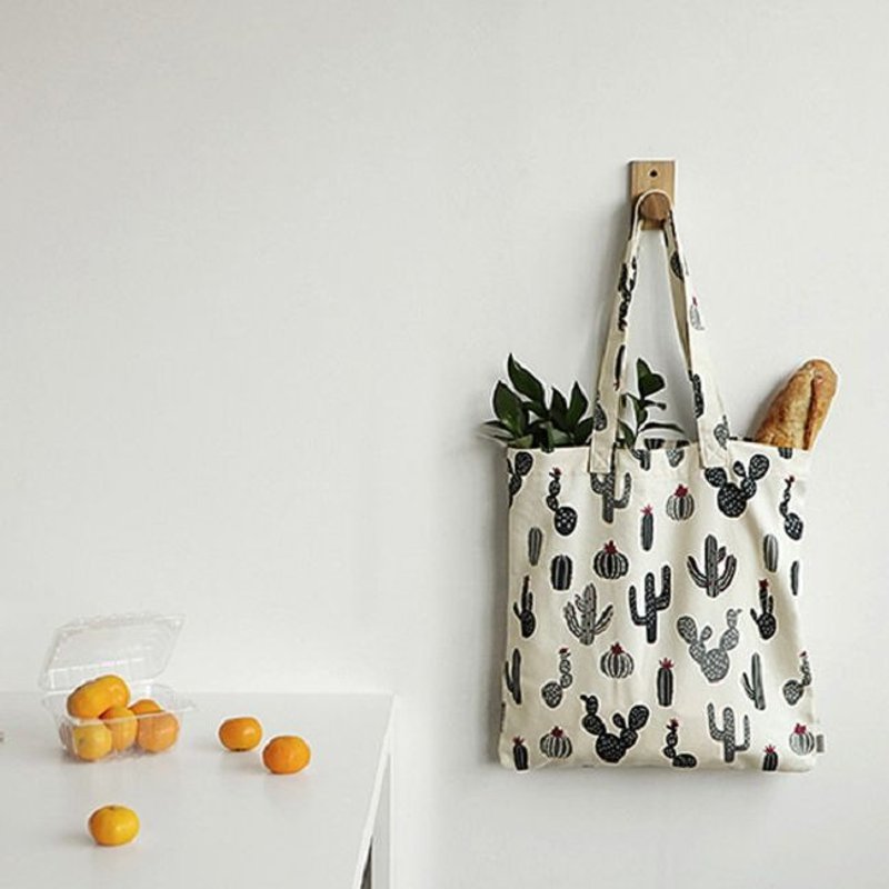 Dailylike-Eco bag 北欧风环保手提袋-13仙人掌,E2D21599 - 手提包/手提袋 - 其他材质 多色
