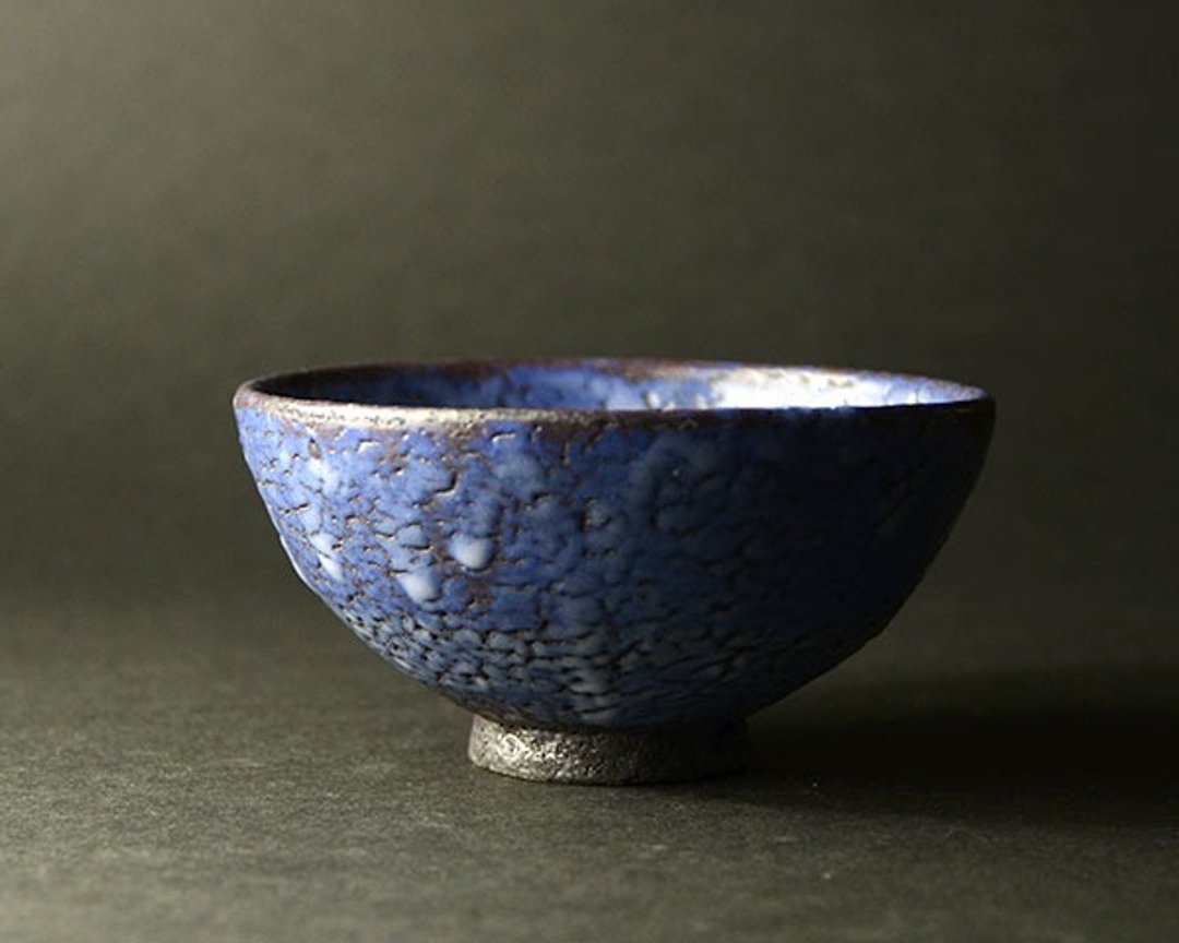 Kurekure Ao Shino rice bowl (large) - 碗 - 其他材质 蓝色