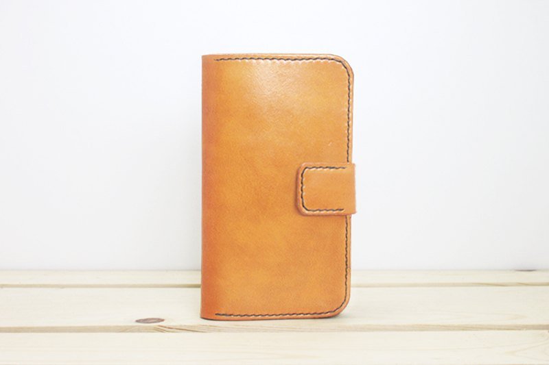 【 LION's 】手工皮革 皮件-Samsung Galaxy Note2 真皮手机套.含卡套 - 其他 - 真皮 红色