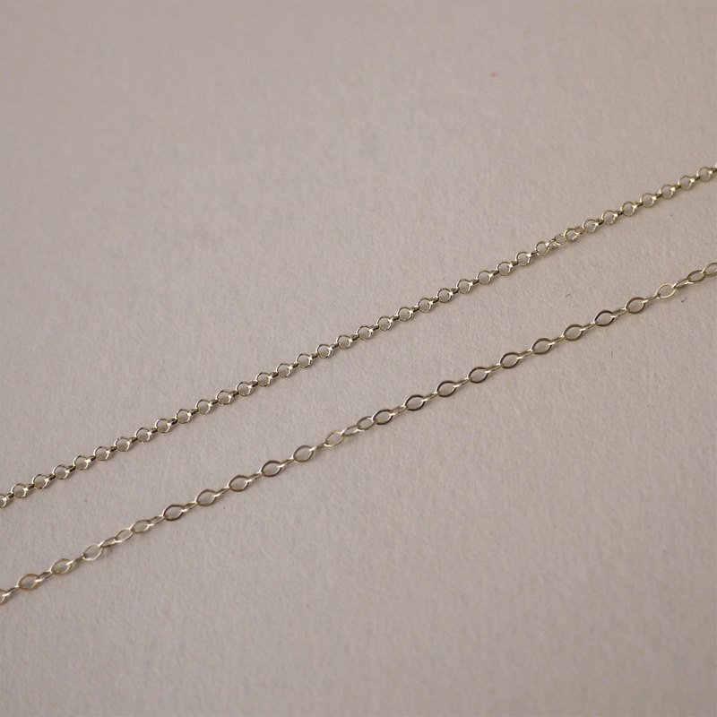 925纯银16寸成链 / 单链 / 可选购自行搭配坠饰 - 项链 - 其他金属 灰色