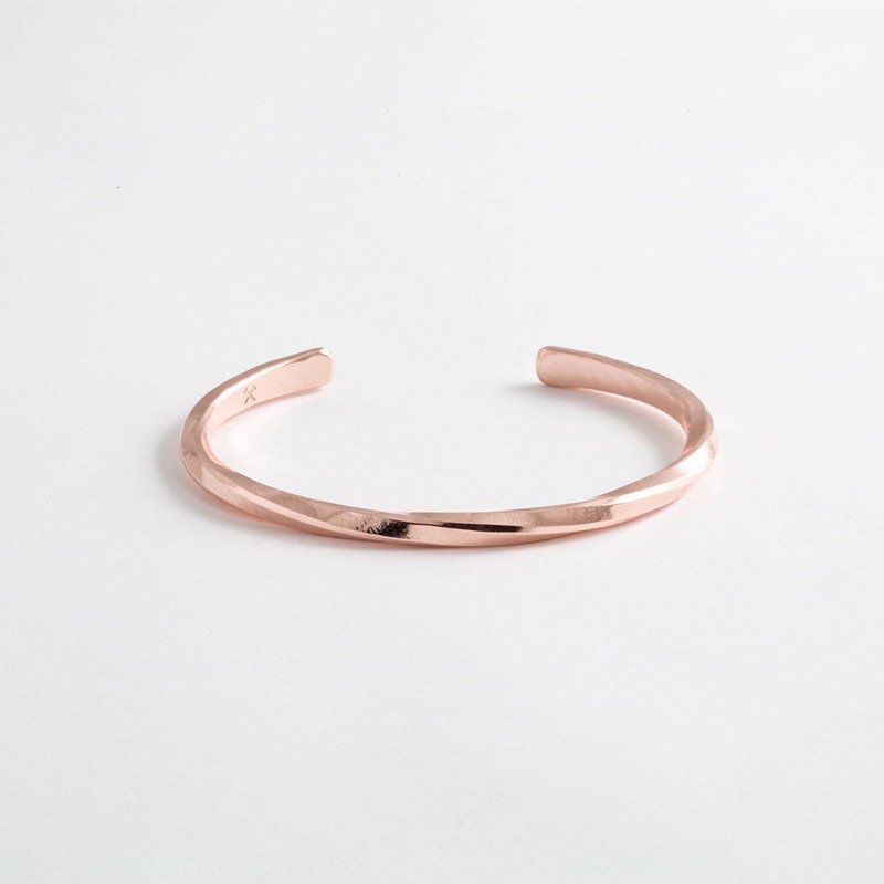 美国匹兹堡职人品牌 Studebaker Metal - 纯手工锻造红铜手环 - 手链/手环 - 铜/黄铜 红色