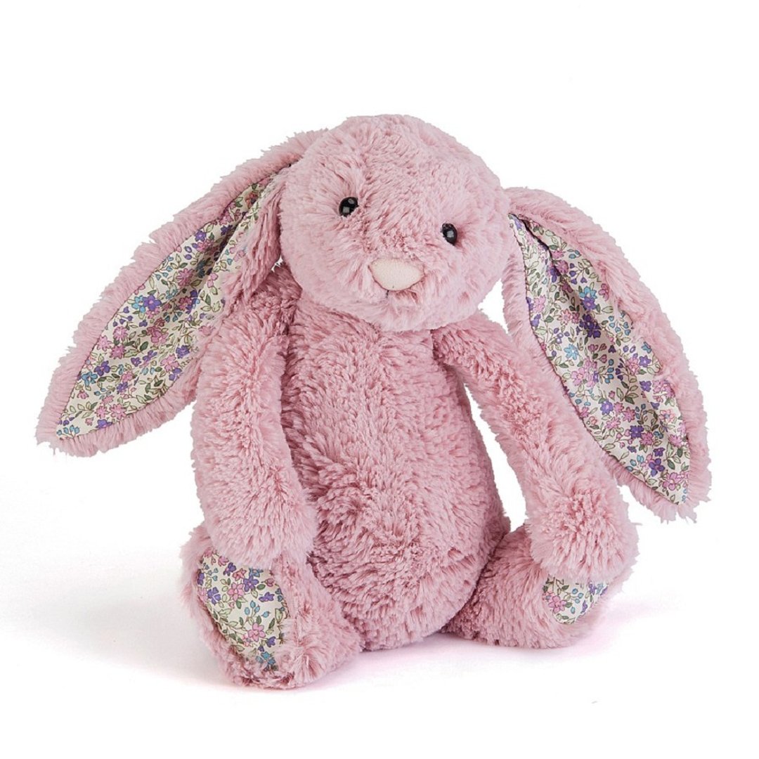 Blossom Tulip Bunny 粉嫩粉碎花兔 18cm - 玩偶/公仔 - 聚酯纤维 粉红色