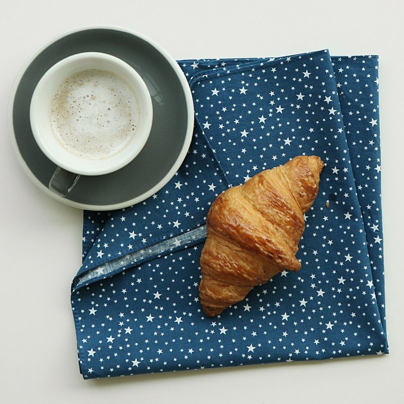 Dailylike 北欧风绵质手帕-05 星空,E2D20097 - 其他 - 棉．麻 蓝色