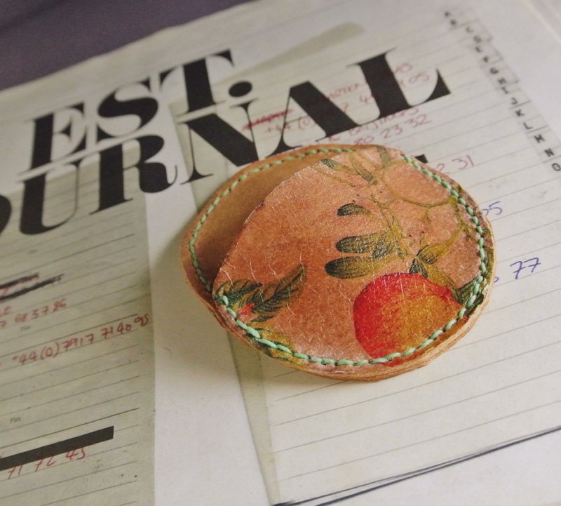 【 T - C 】皮革 复古 轻松压 零钱包 - 零钱包 - 真皮 