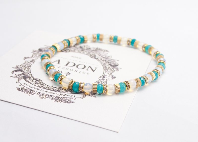 // La Don // 【中世纪-黄铜/天然石-尼罗河女儿】 - 手链/手环 - 其他金属 金色