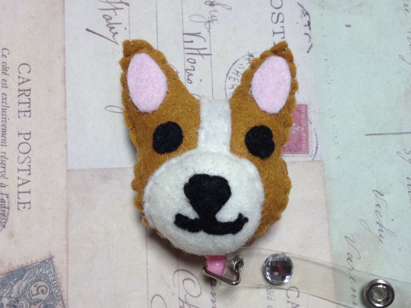 柯基-造型识别证伸缩夹 - 证件套/卡套 - 其他材质 