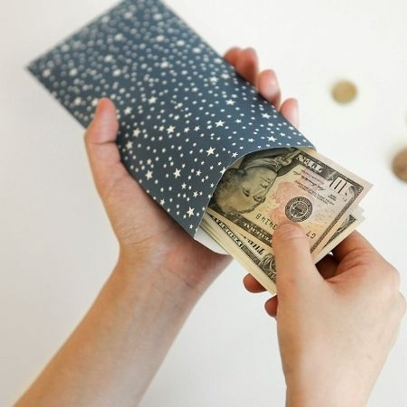 Dailylike 包装纸袋信封袋S(10入)-02星空,E2D83280 - 信封/信纸 - 纸 多色