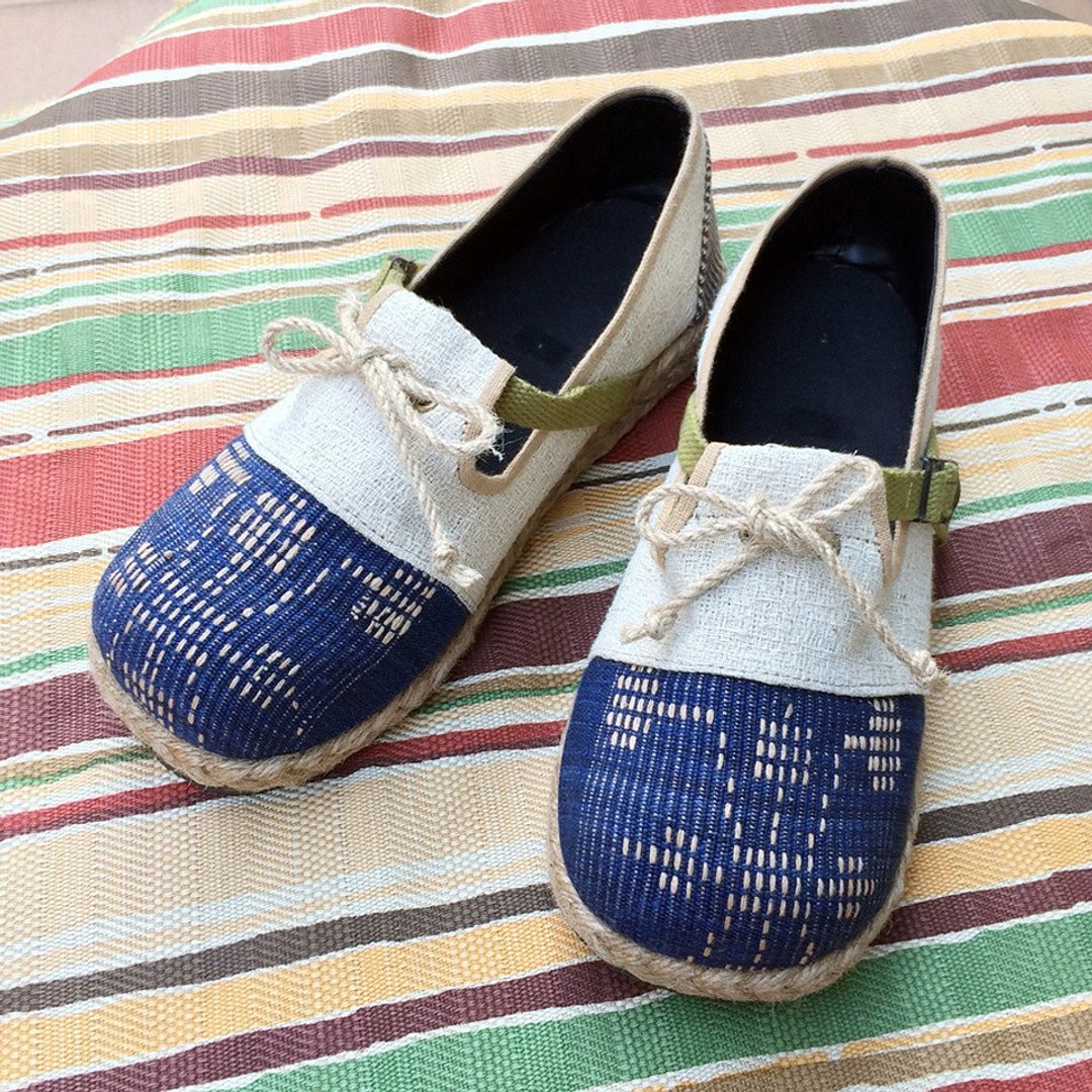 EARTH.er  │"NAGA CLOUD" 天然的大麻布休闲鞋● "NAGA CLOUD" Hemp Casual Slip-On Shoes│ :: 香港原创设计品牌 :: - 女款休闲鞋 - 棉 白色