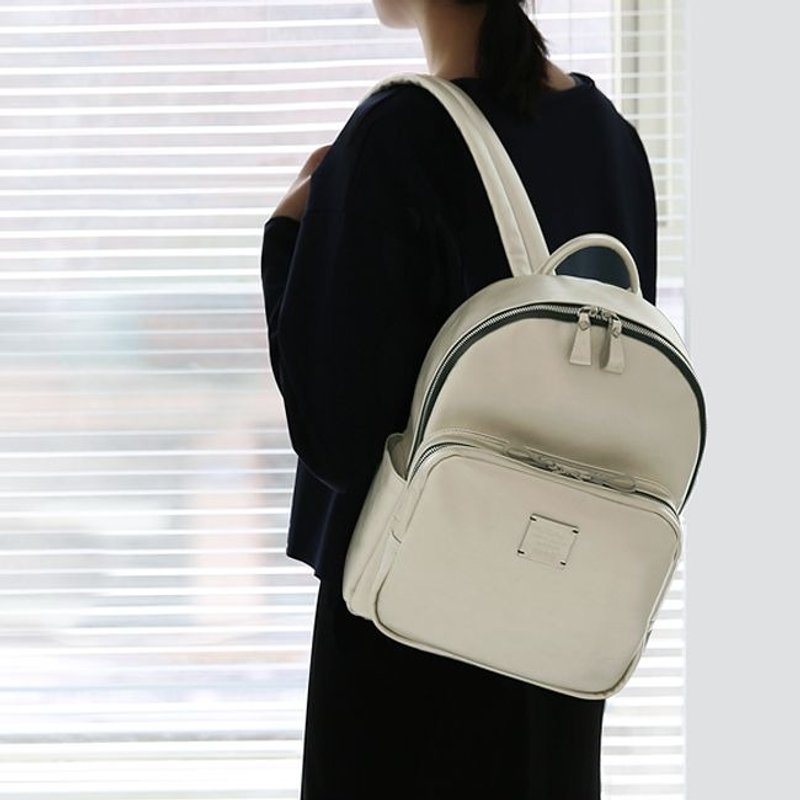 Dessin x MPL.Design-马卡龙皮革公事后背包-太空银河,MPL24093 - 后背包/双肩包 - 真皮 灰色