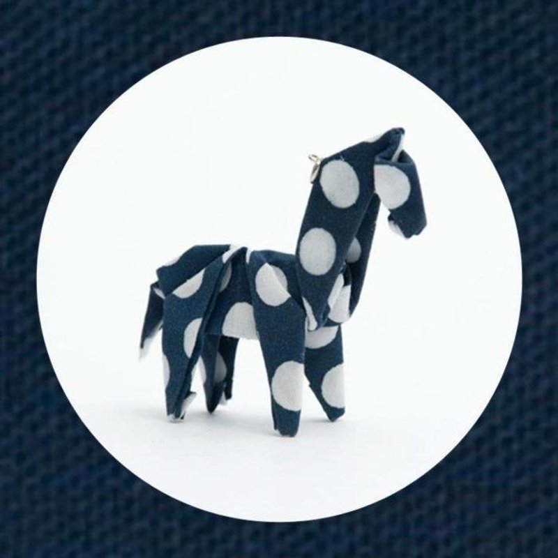 马 ☼ 摺布吊饰组 - 钥匙链/钥匙包 - 其他材质 蓝色