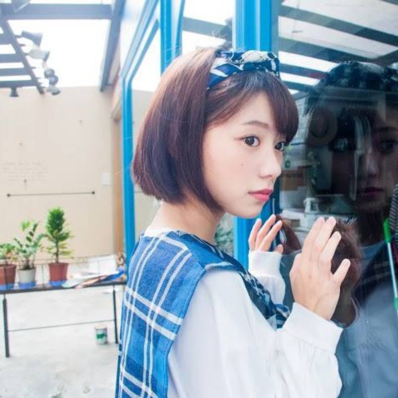 凉川日和手工压折发带：可塑型 - 发饰 - 其他材质 蓝色