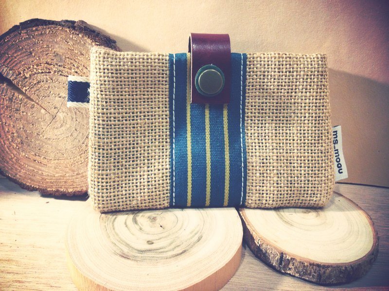 麻麻卡夹 - 证件套/卡套 - 棉．麻 卡其色