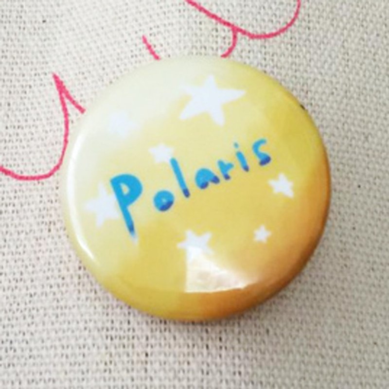 胸章 ·北极星 Polaris 徽章 - 胸针 - 其他金属 黄色