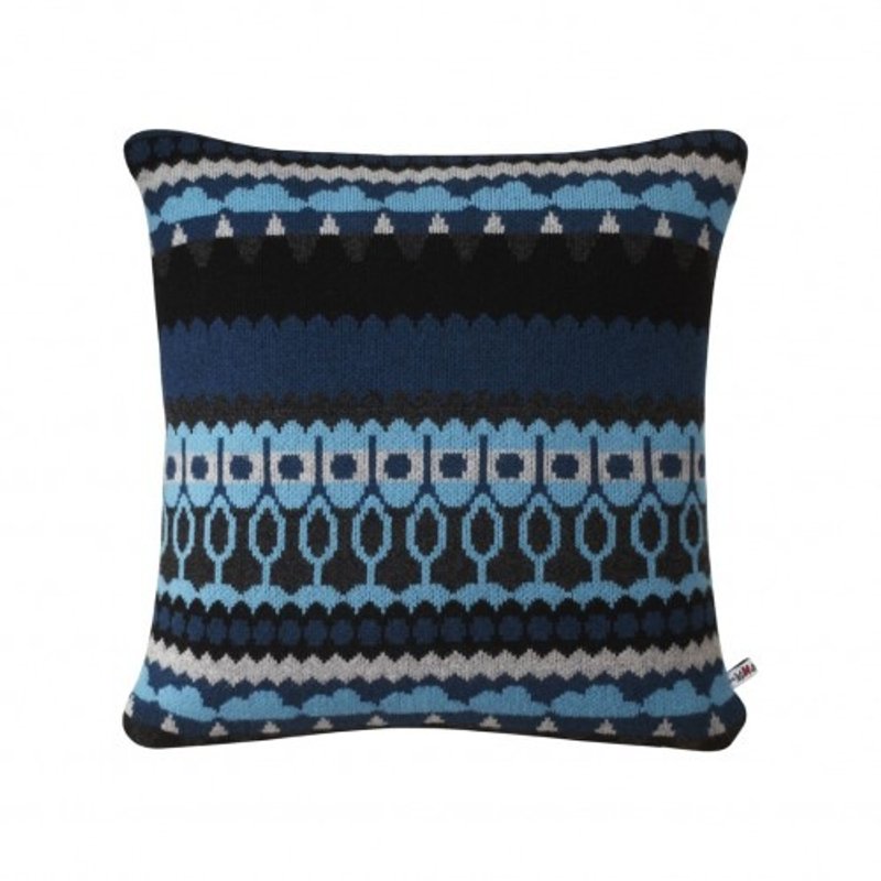 【冬季特卖】Tree 纯羊毛抱枕-蓝 | Donna Wilson - 枕头/抱枕 - 羊毛 蓝色