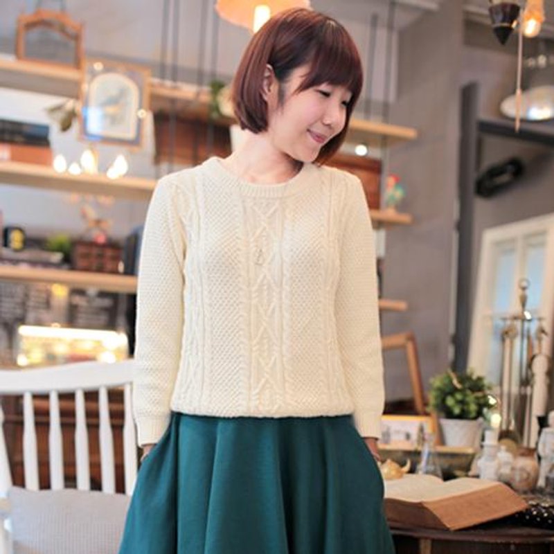 复古绿圆裙 - 裙子 - 其他材质 