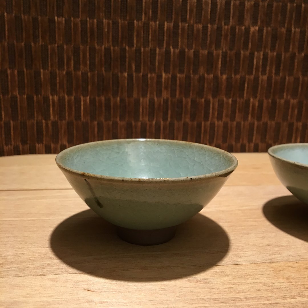 青瓷斗笠杯 萧鸿老师手工制作 - 茶具/茶杯 - 瓷 