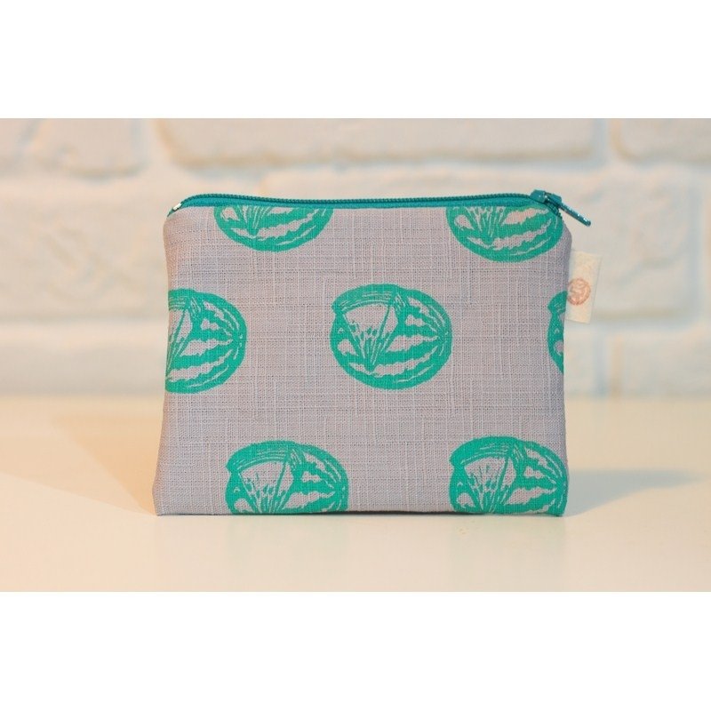 水果季节系列_西瓜图腾 零钱包 灰底款 - 零钱包 - 其他材质 灰色