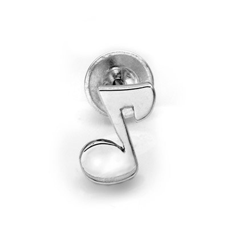 Dream Designs【香港设计】 免运费  音乐爱好者 925纯银 抛光 八分音符 耳托耳环 - 耳环/耳夹 - 其他金属 