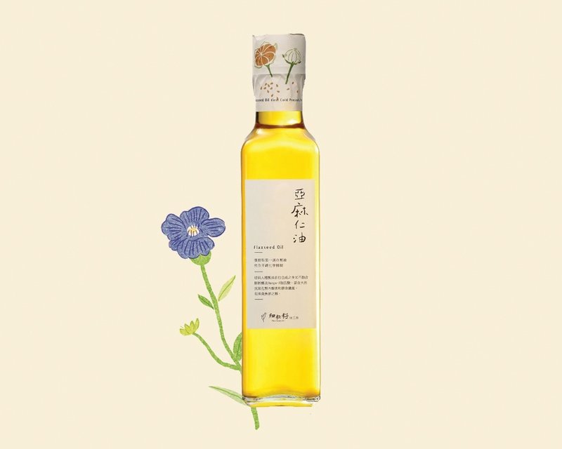 冷压鲜榨亚麻仁油 - 酱料/调味料 - 玻璃 咖啡色